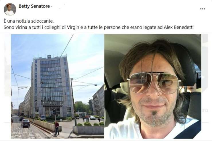 Post per Alex Benedetti  della collega Betty Senatore